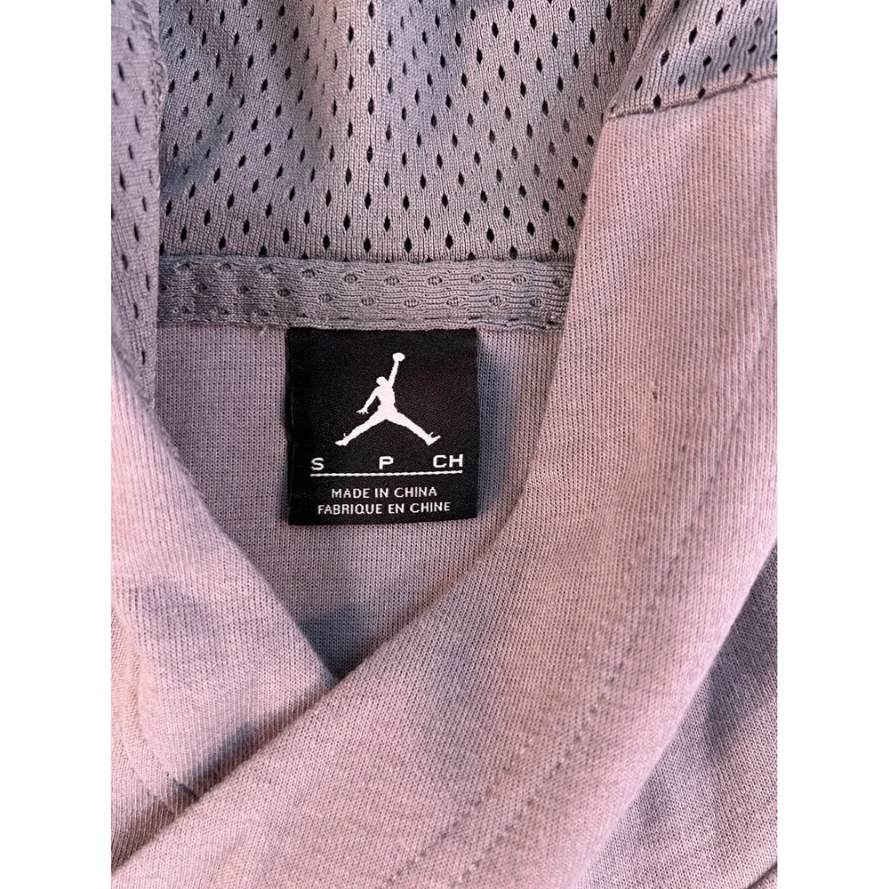 Jordan 23 Lux Sleeveless Hoodie Mens Small Grey Vest 724787-065 Jumpman Pullover